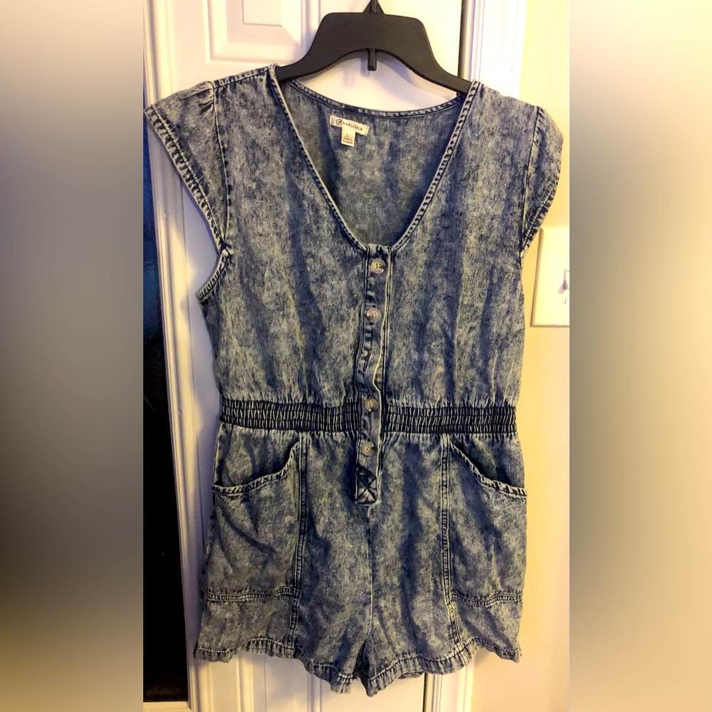 Versona acid wash romper size L